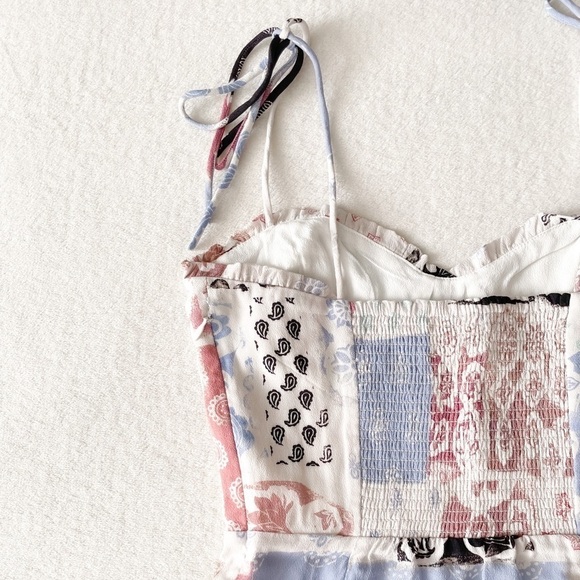 Aritzia Patchwork Mini Dress - Pink, Blue, Black - Picture 10 of 13